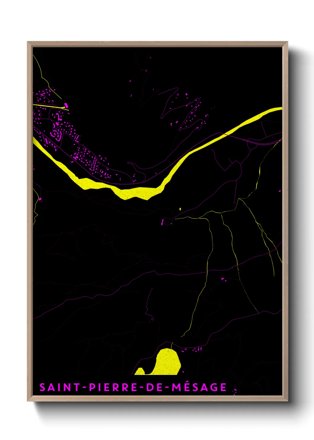 Un poster carteSaint-Pierre-de-Mésage