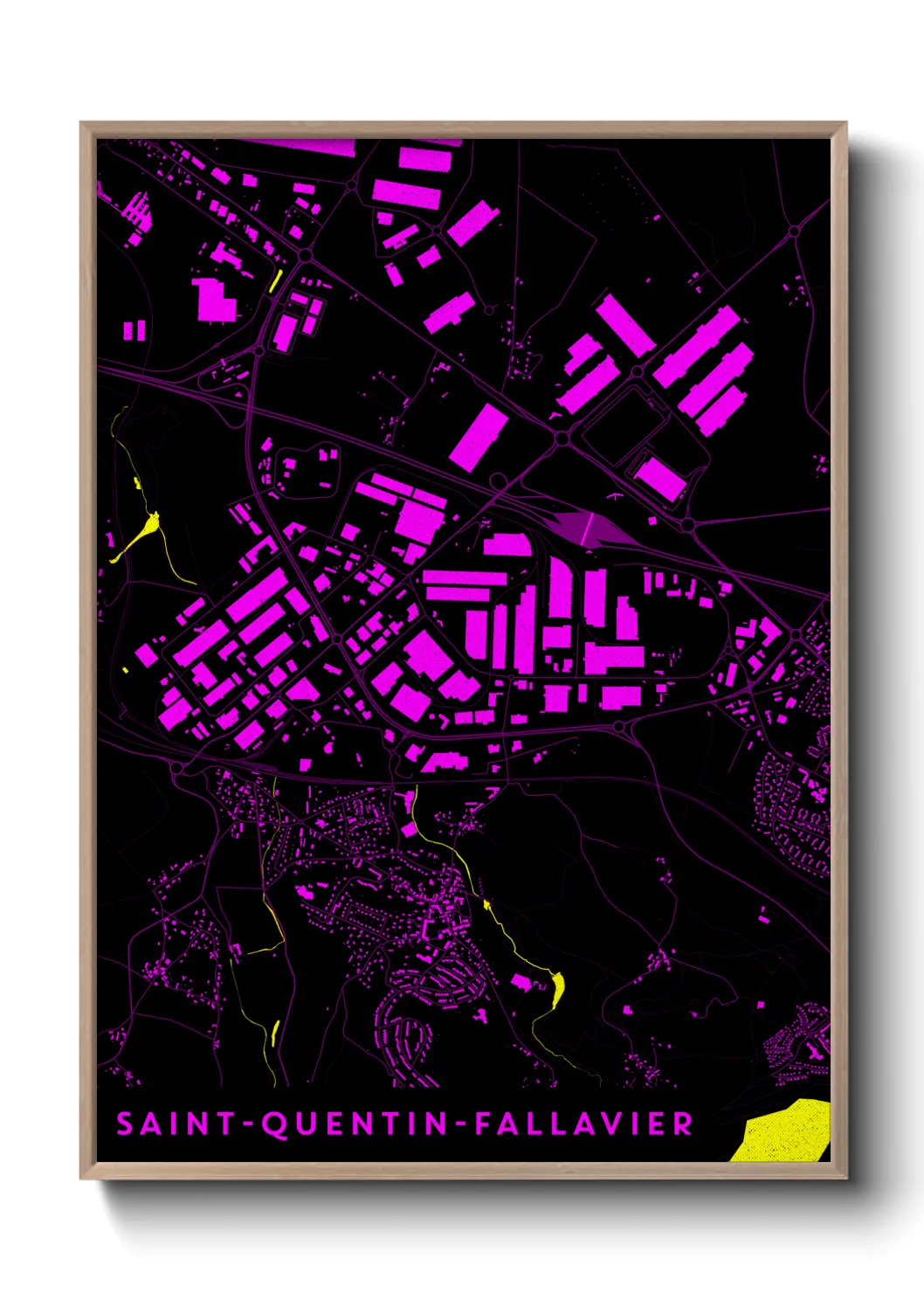Un poster carteSaint-Quentin-Fallavier