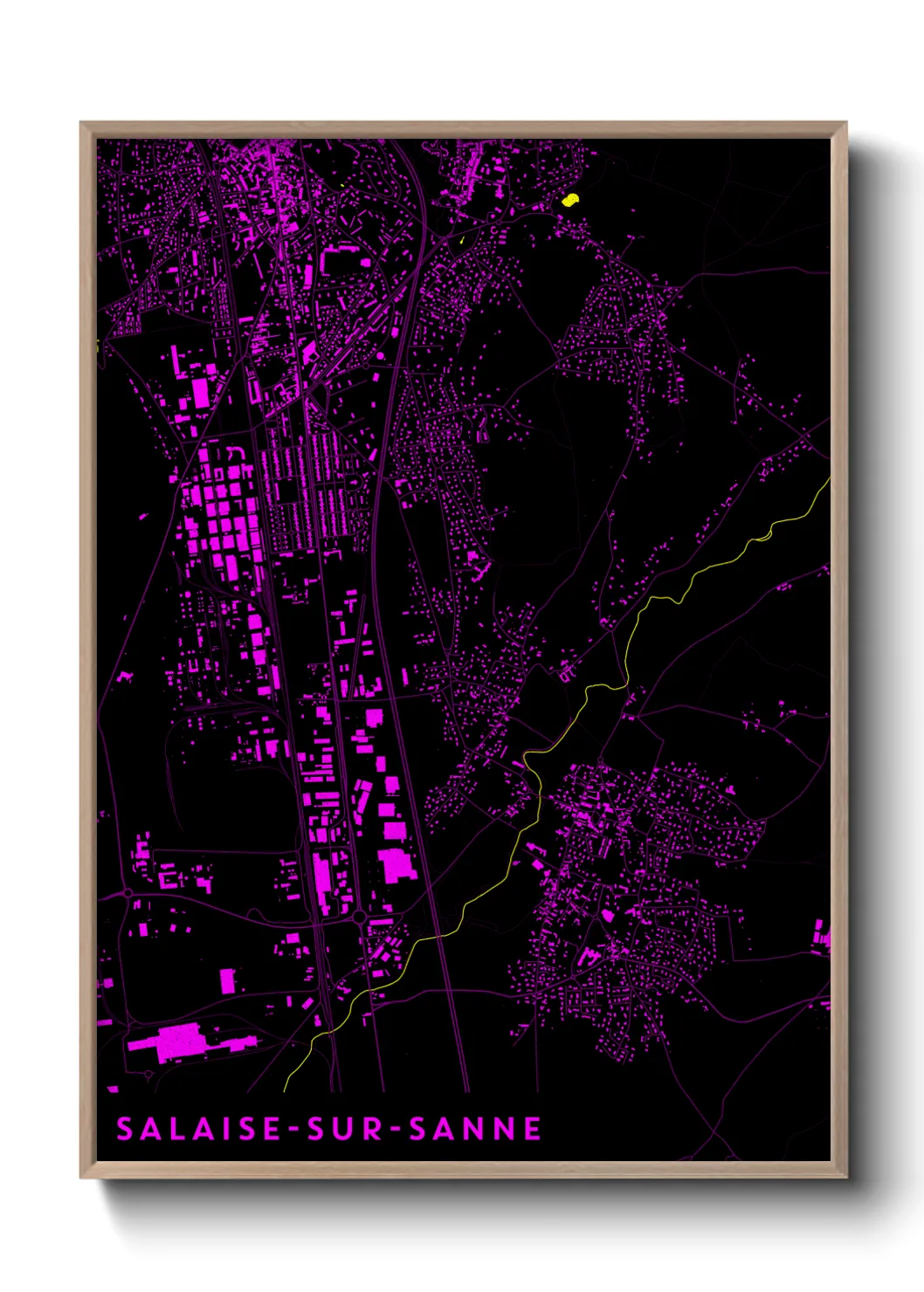 Un poster carteSalaise-sur-Sanne