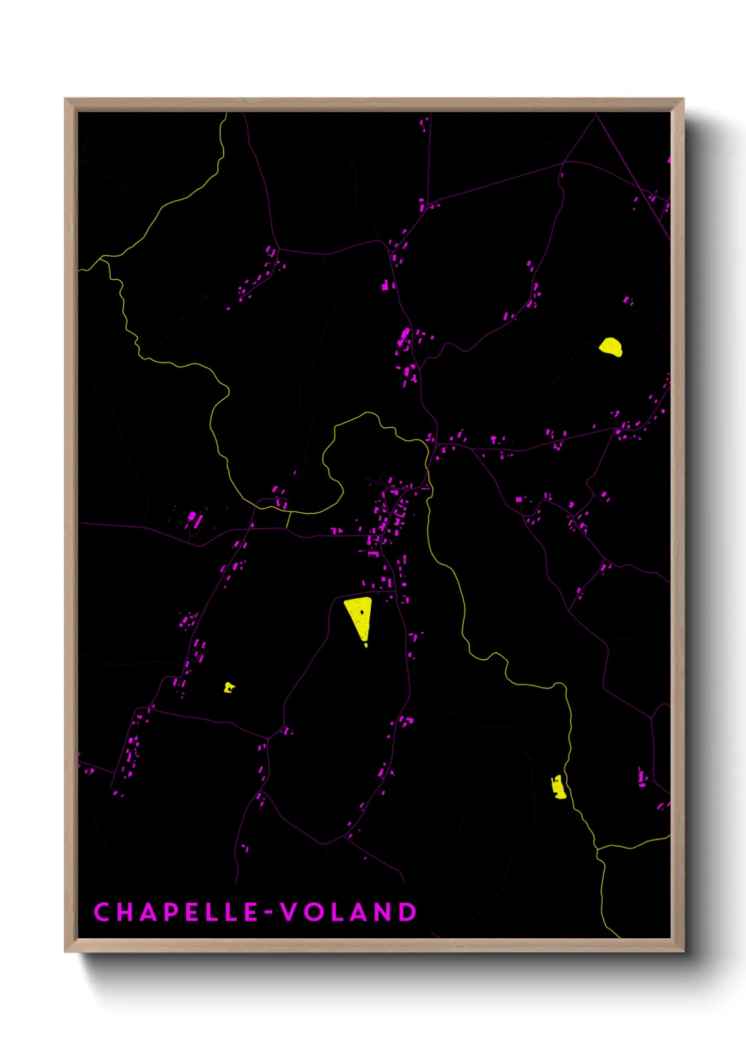 Un poster carteChapelle-Voland