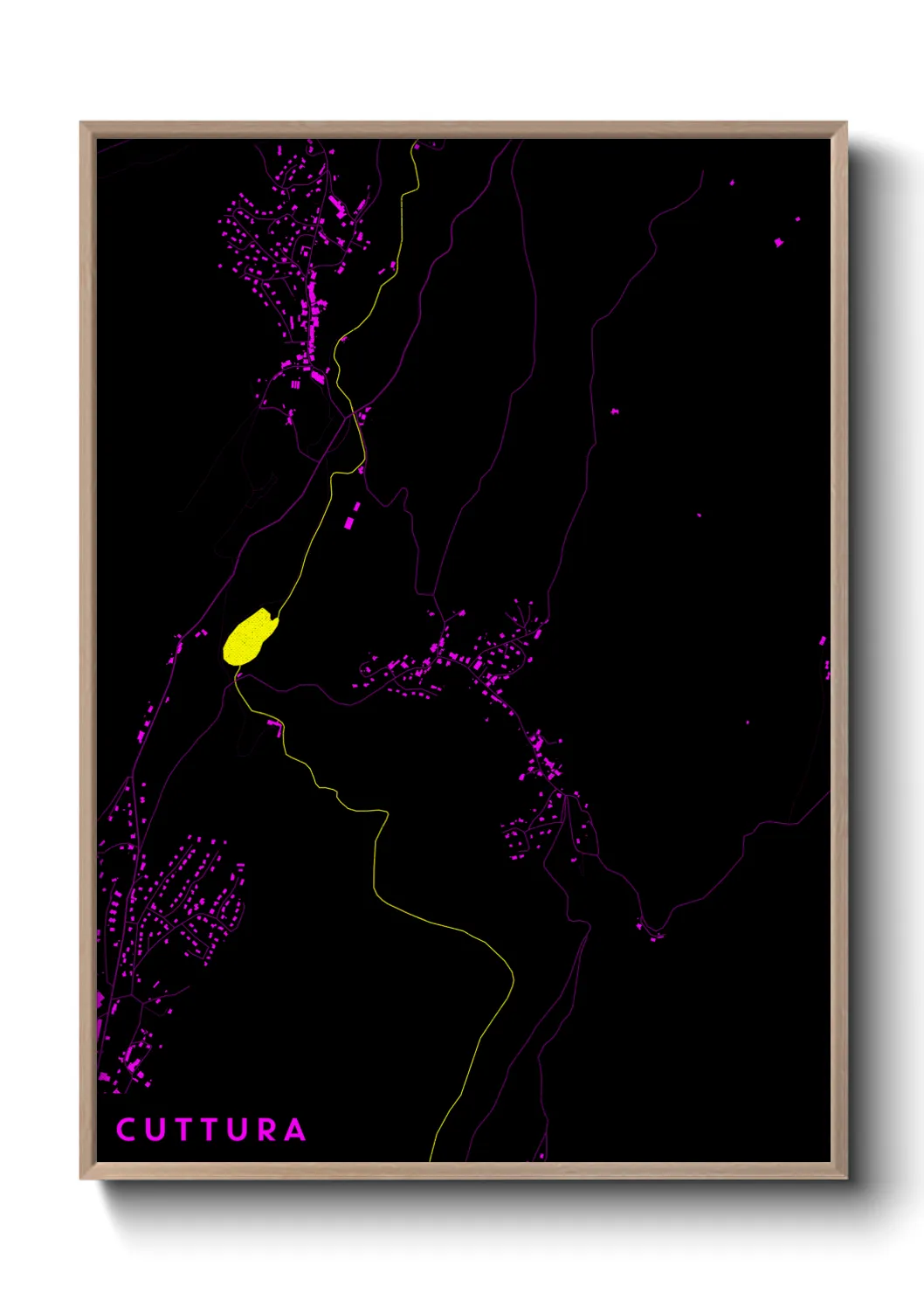 Une affiche de carte sur Cuttura