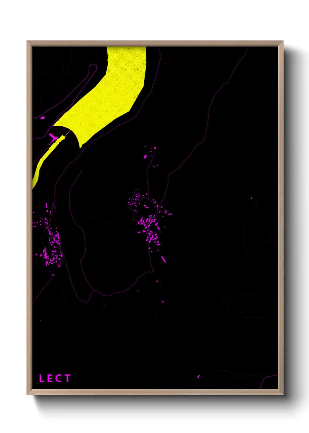 Une affiche de carte sur Lect