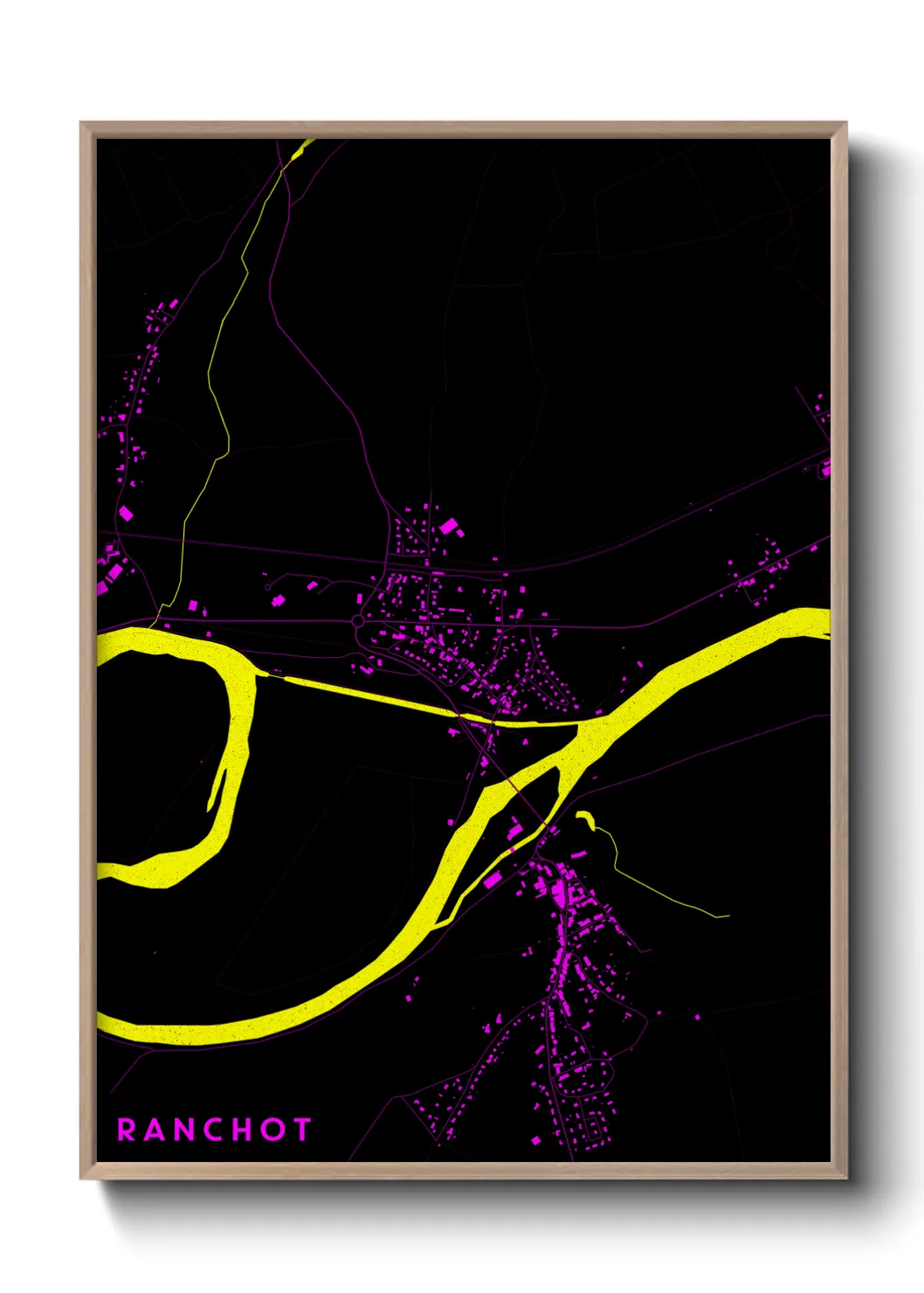 Une affiche de carte sur Ranchot