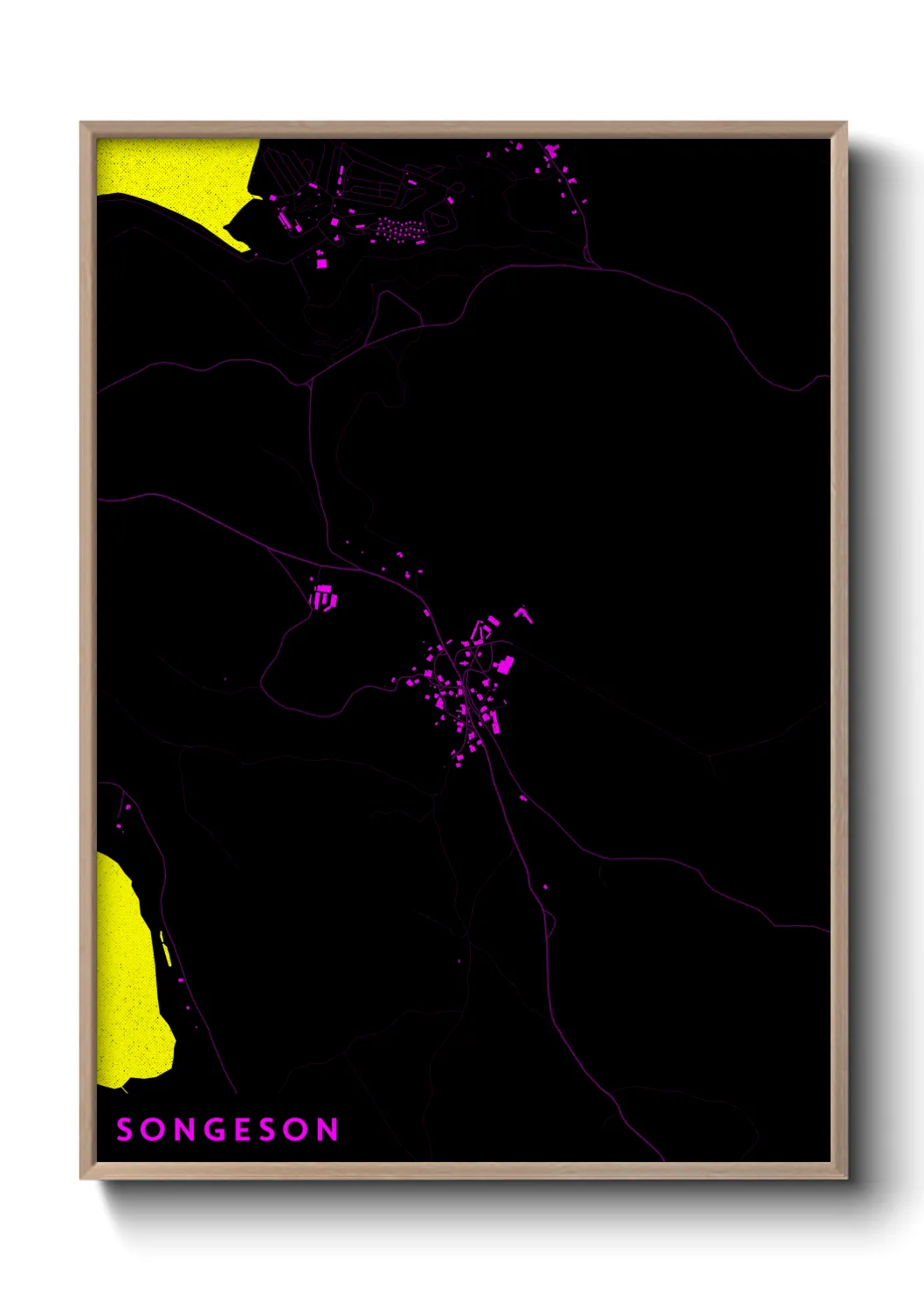 Une affiche de carte sur Songeson