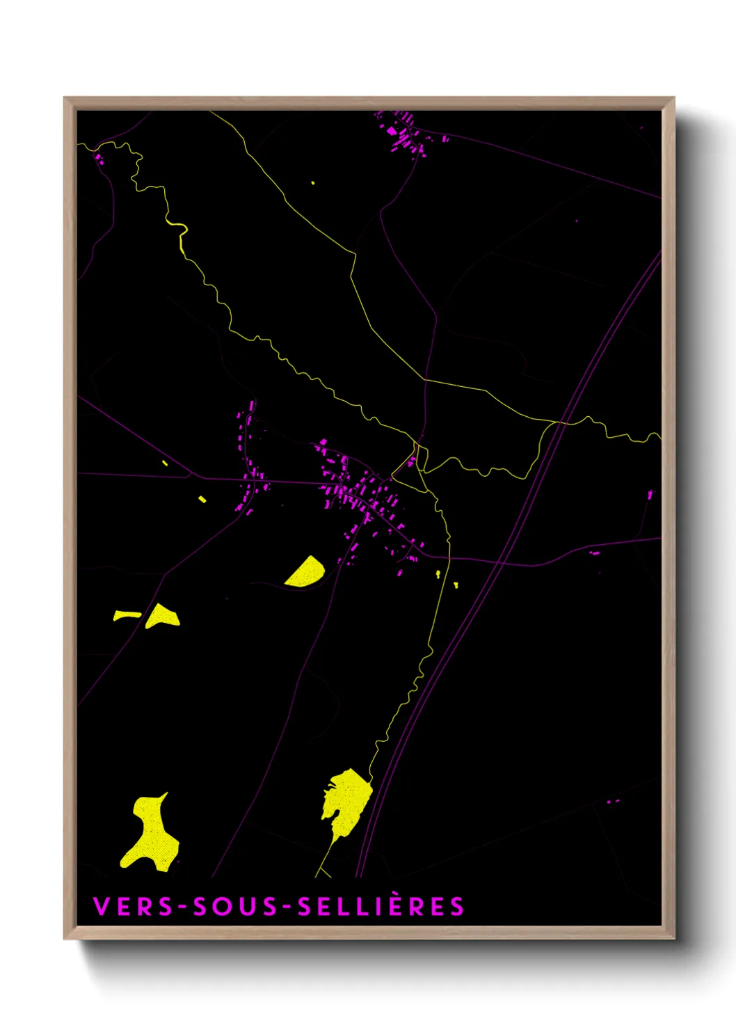 Une affiche de carte sur Vers-sous-Sellières