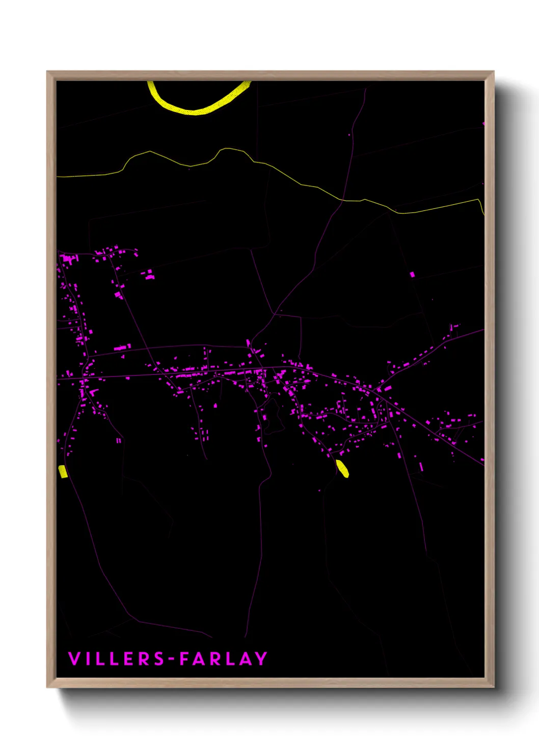 Un poster carteVillers-Farlay