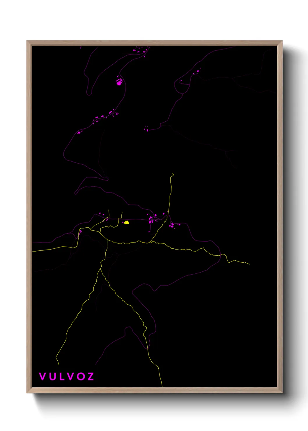 Une affiche de carte sur Vulvoz