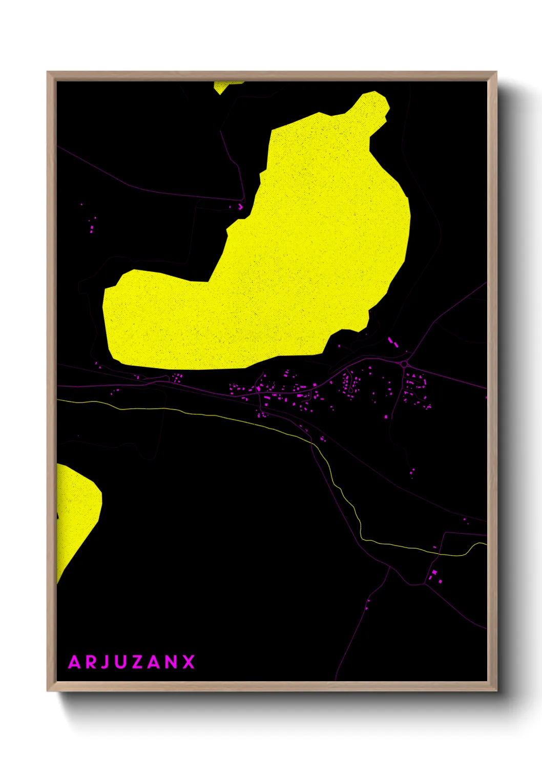 Une affiche de carte sur Arjuzanx