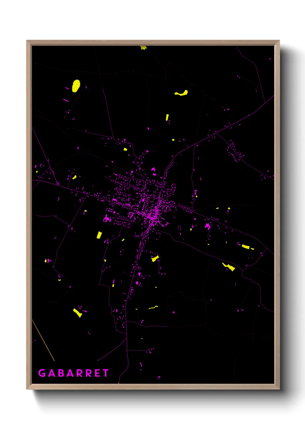 Une affiche de carte sur Gabarret