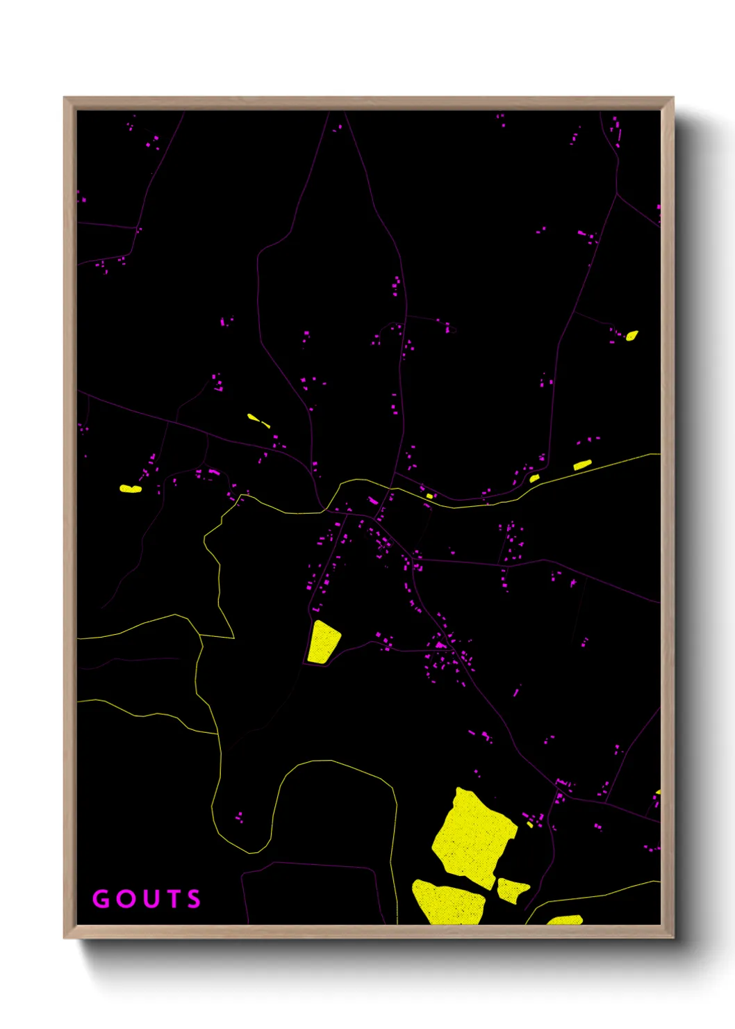 Une affiche de carte sur Gouts
