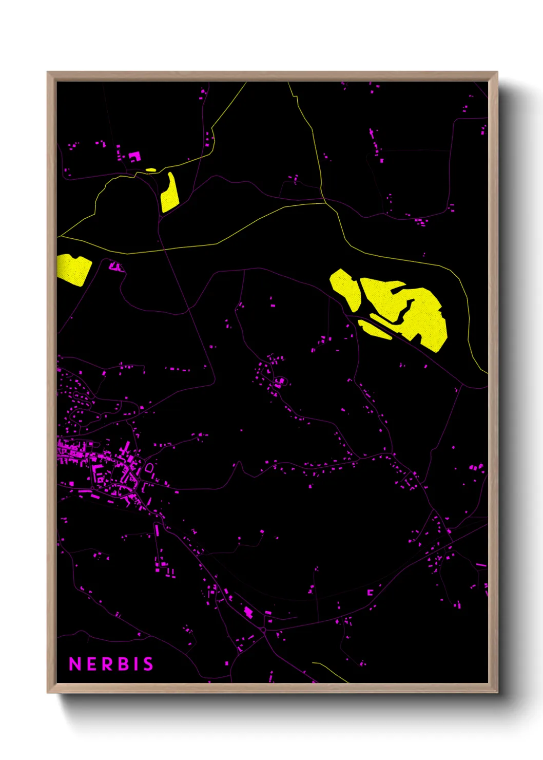 Une affiche de carte sur Nerbis