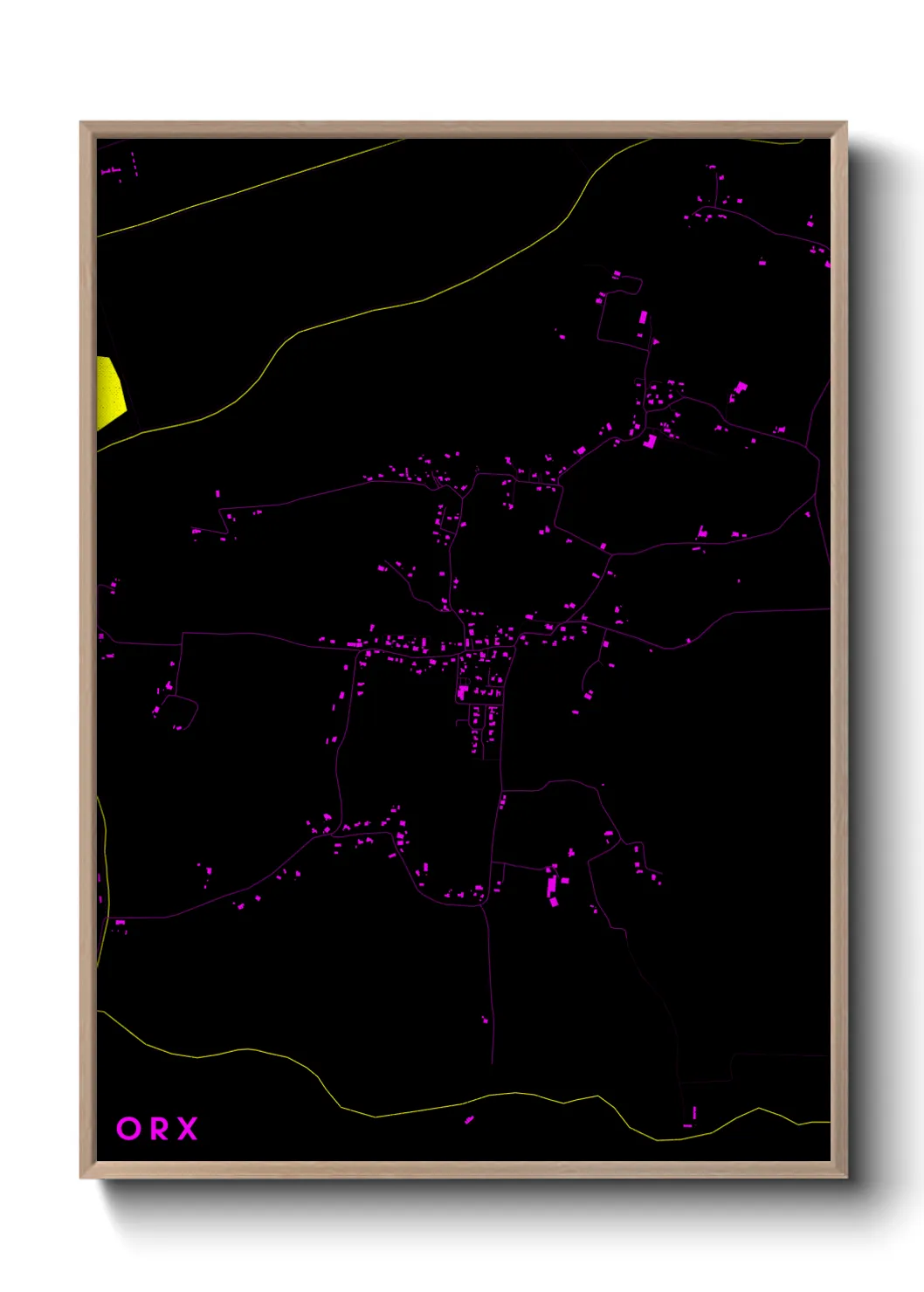 Une affiche de carte sur Orx