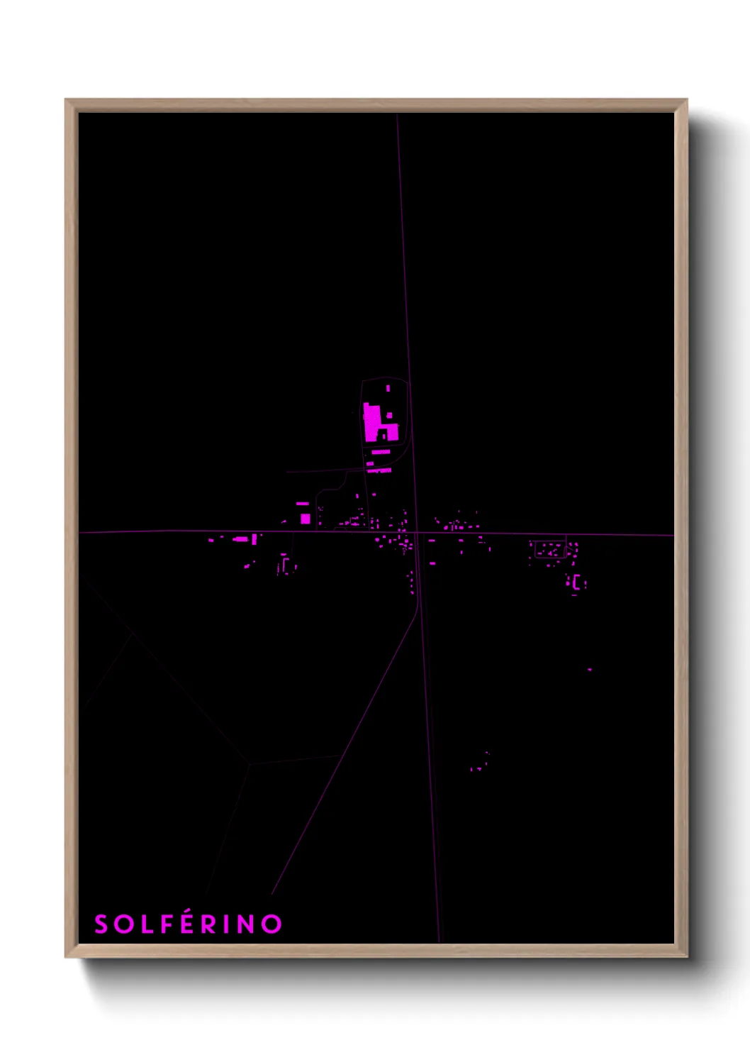 Une affiche de carte sur Solférino