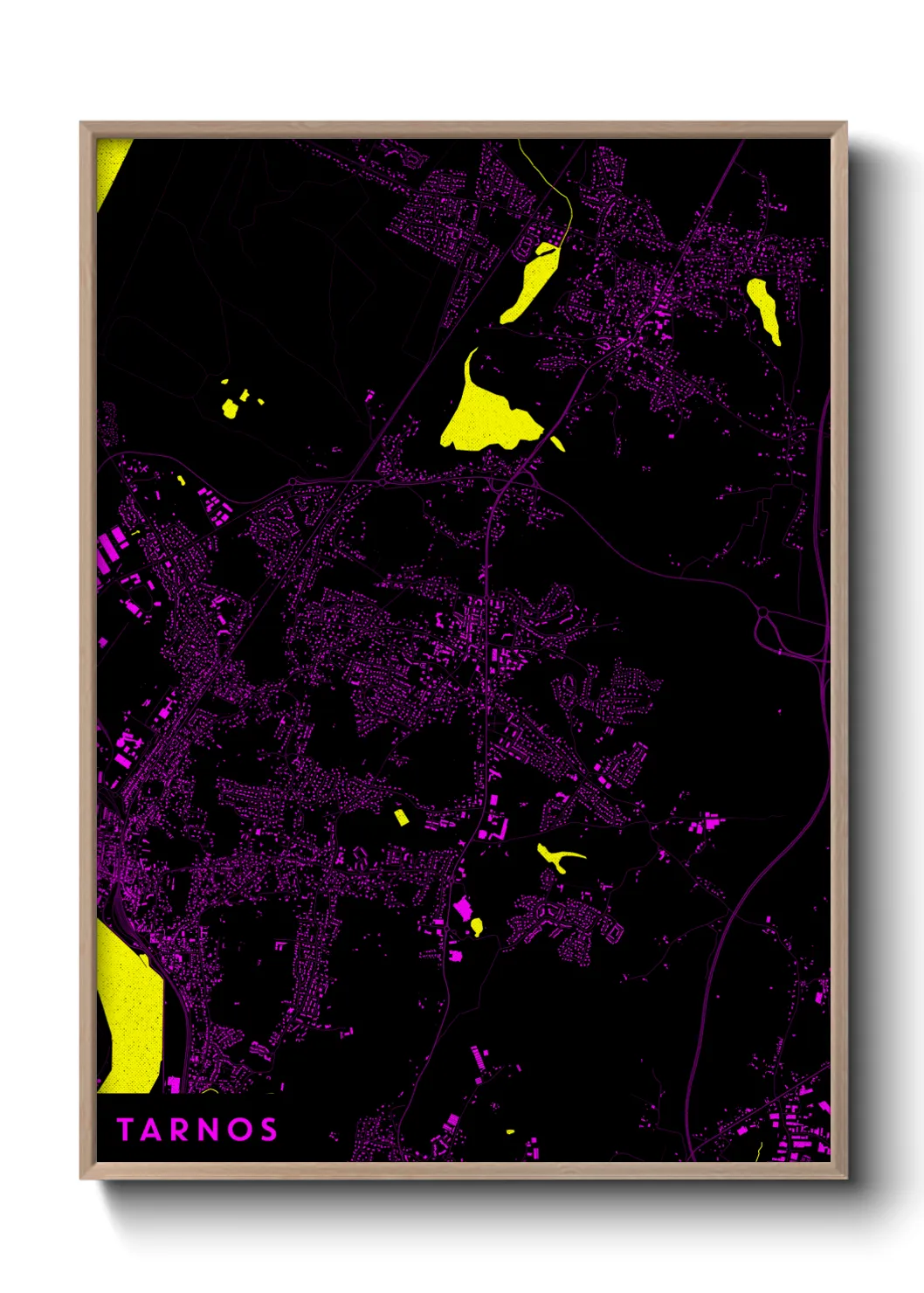Une affiche de carte sur Tarnos