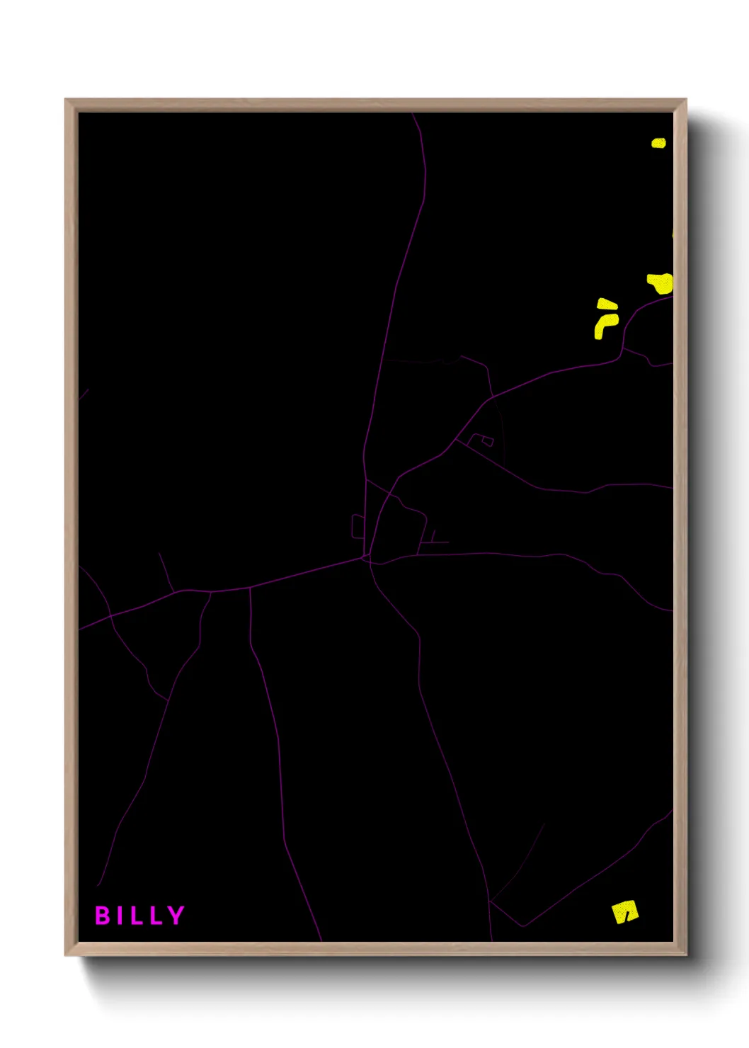 Une affiche de carte sur Billy