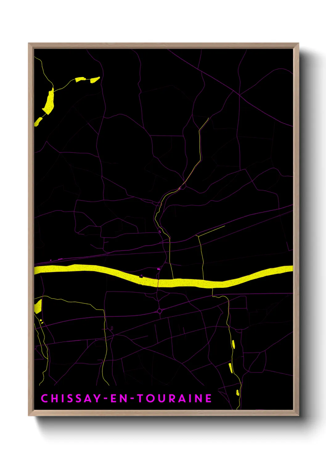 Un poster carteChissay-en-Touraine
