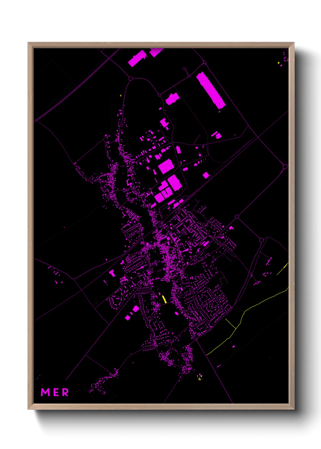 Une affiche de carte sur Mer