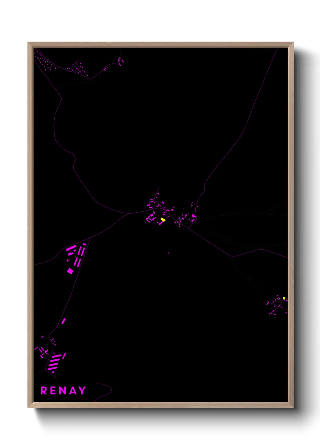 Une affiche de carte sur Renay