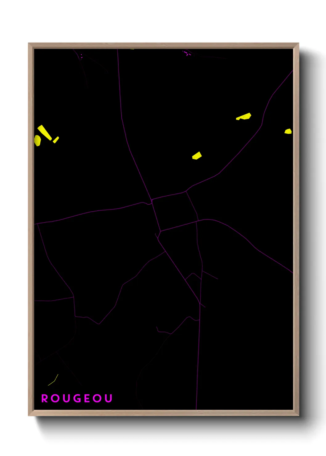 Une affiche de carte sur Rougeou