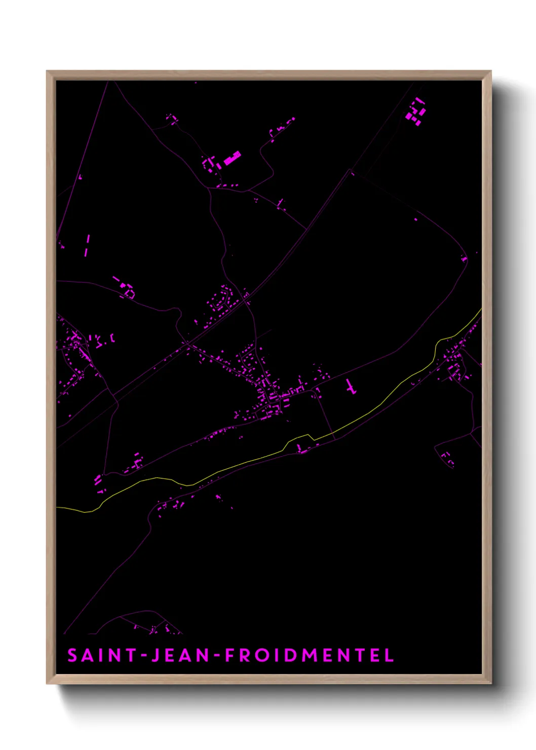 Un poster carteSaint-Jean-Froidmentel