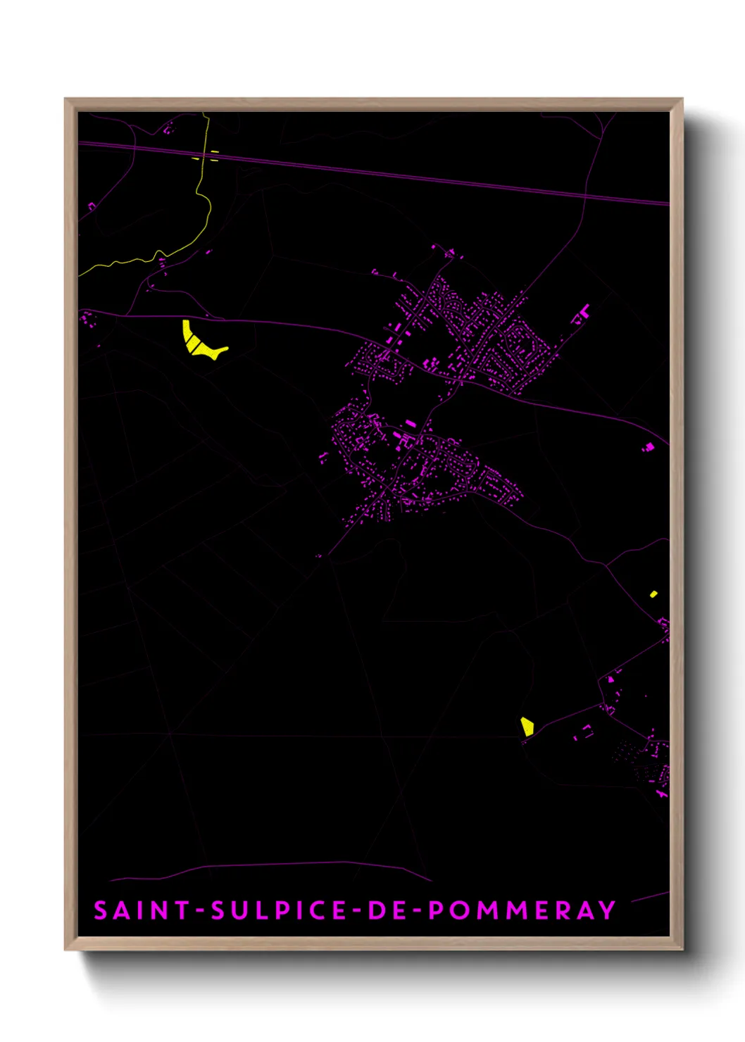 Un poster carteSaint-Sulpice-de-Pommeray