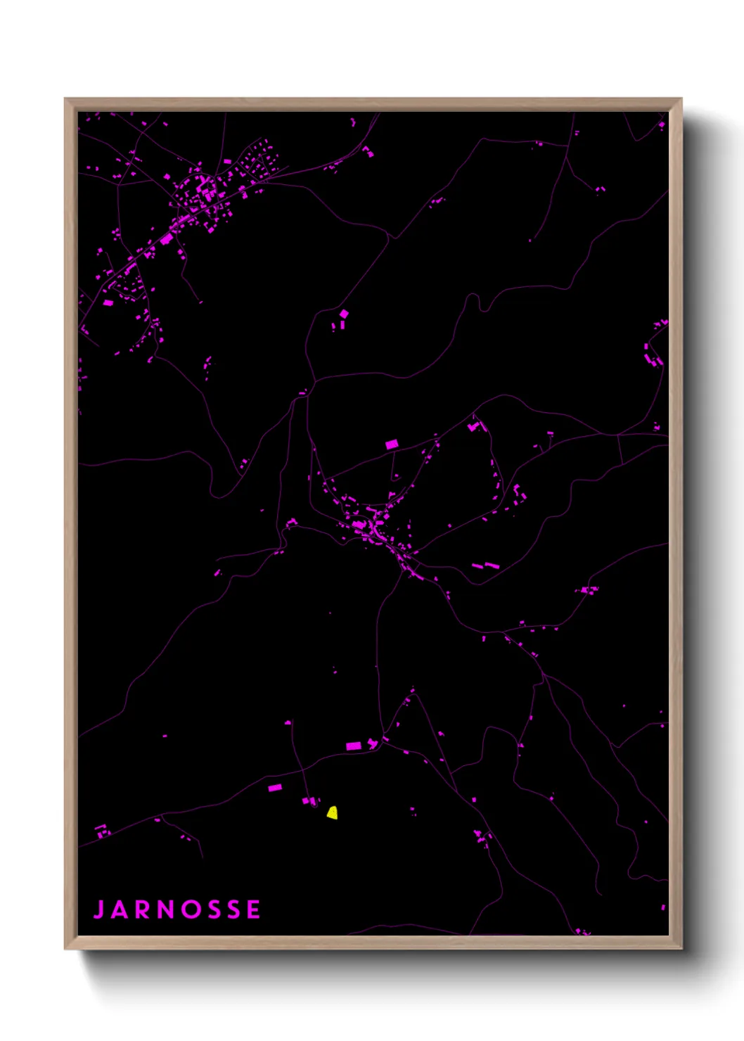 Une affiche de carte sur Jarnosse