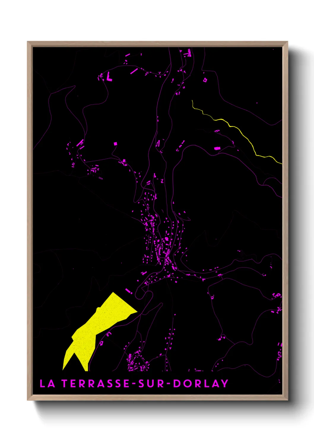 Un poster carteLa Terrasse-sur-Dorlay