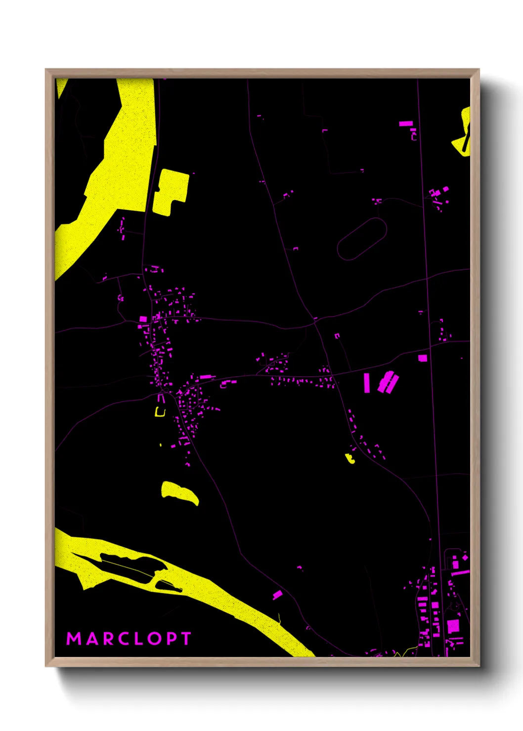 Une affiche de carte sur Marclopt