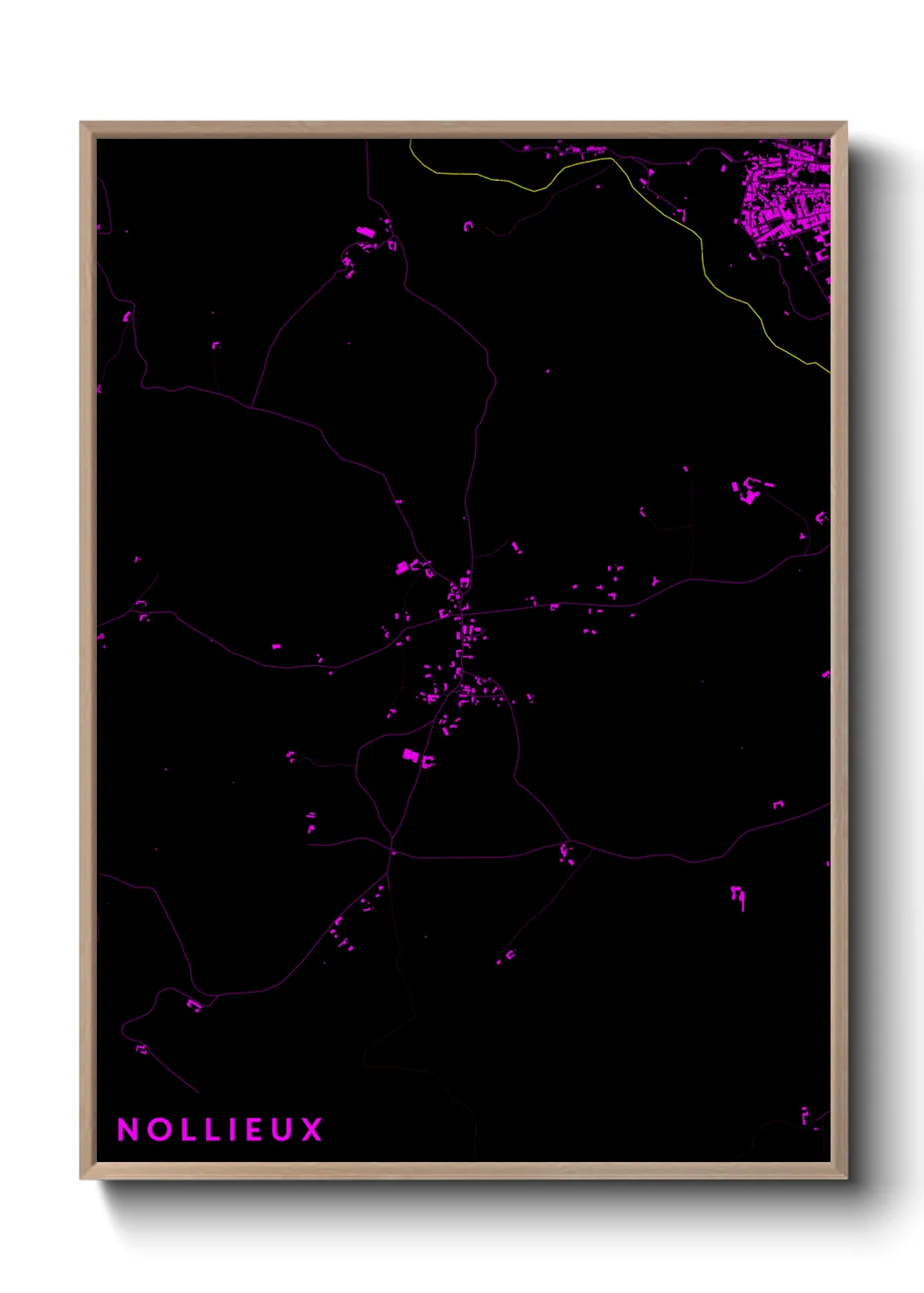 Une affiche de carte sur Nollieux