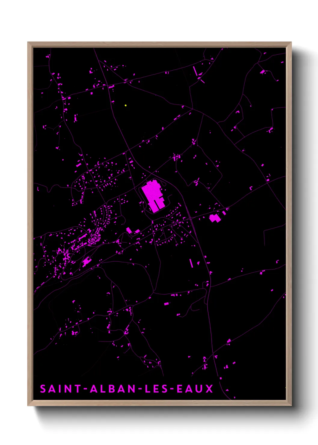 Un poster carteSaint-Alban-les-Eaux