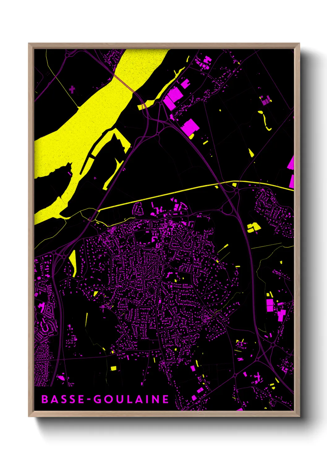 Une affiche de carte sur Basse-Goulaine