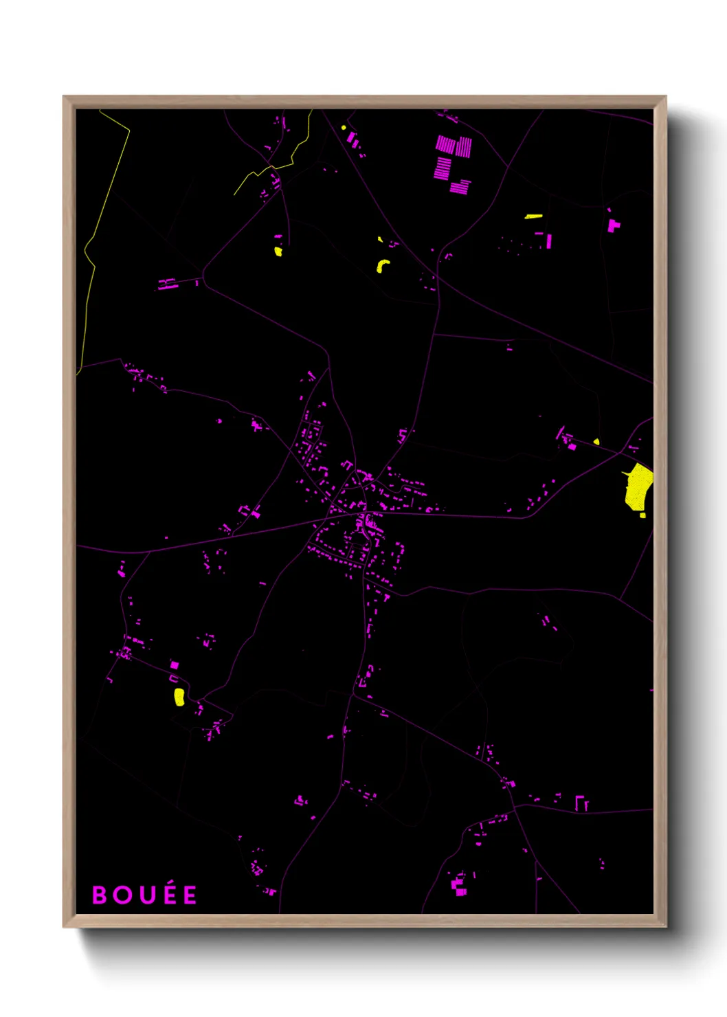 Une affiche de carte sur Bouée