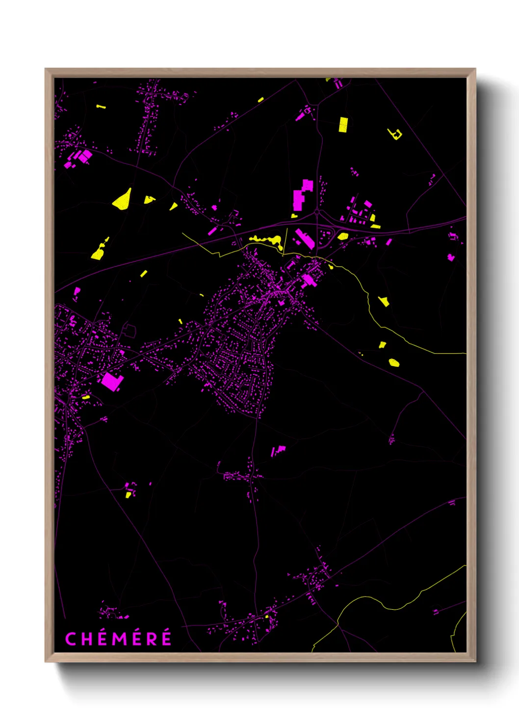 Une affiche de carte sur Chéméré