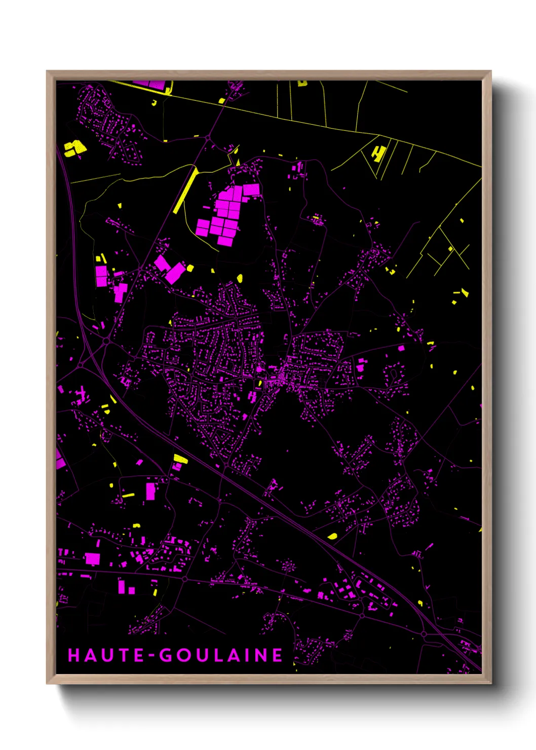 Une affiche de carte sur Haute-Goulaine