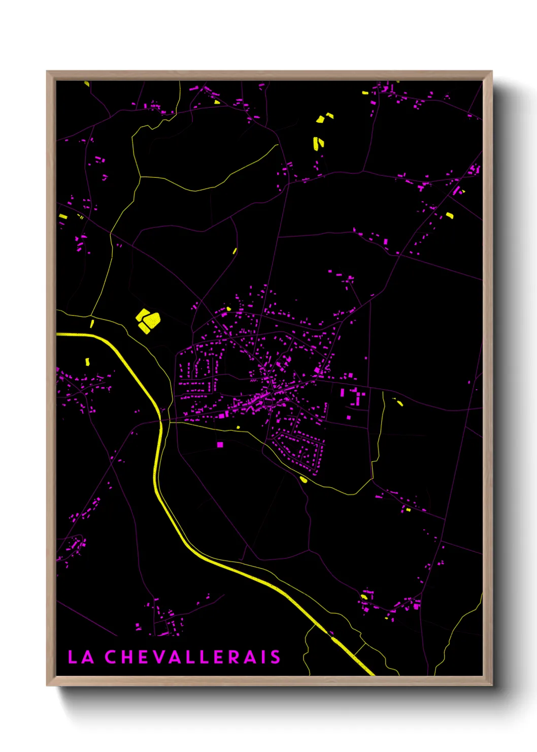 Une affiche de carte sur La Chevallerais