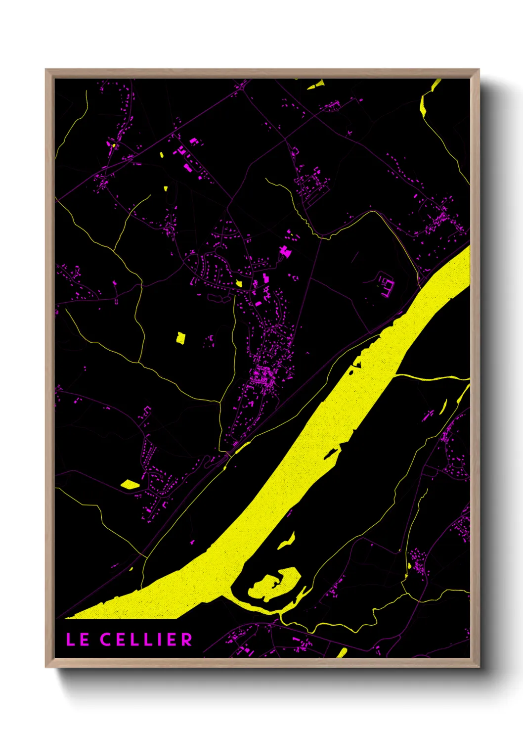 Une affiche de carte sur Le Cellier