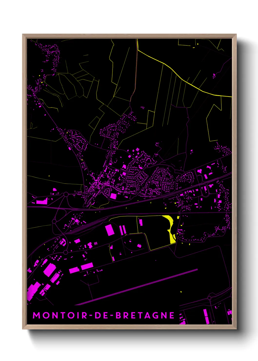 Une affiche de carte sur Montoir-de-Bretagne