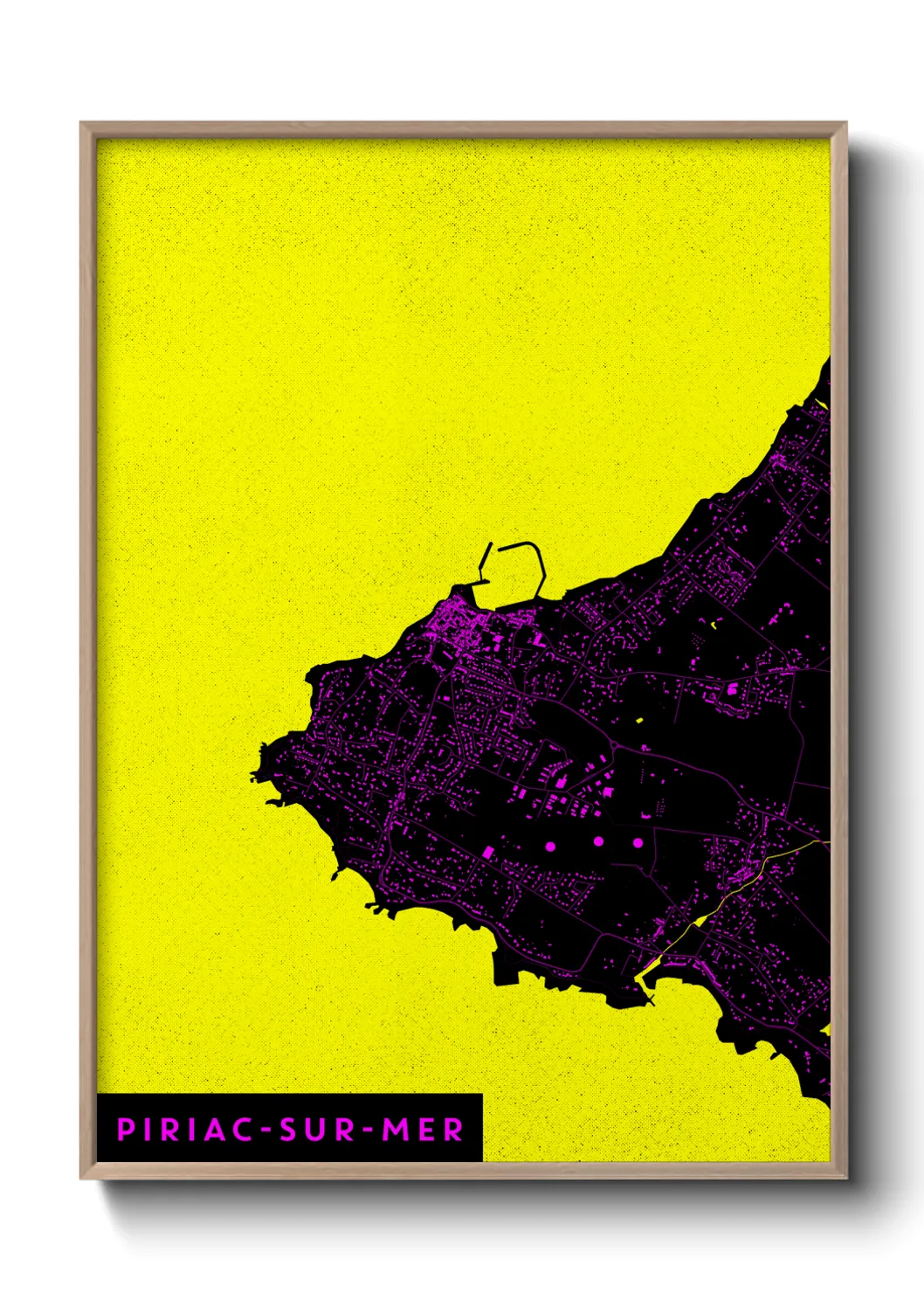 Une affiche de carte sur Piriac-sur-Mer