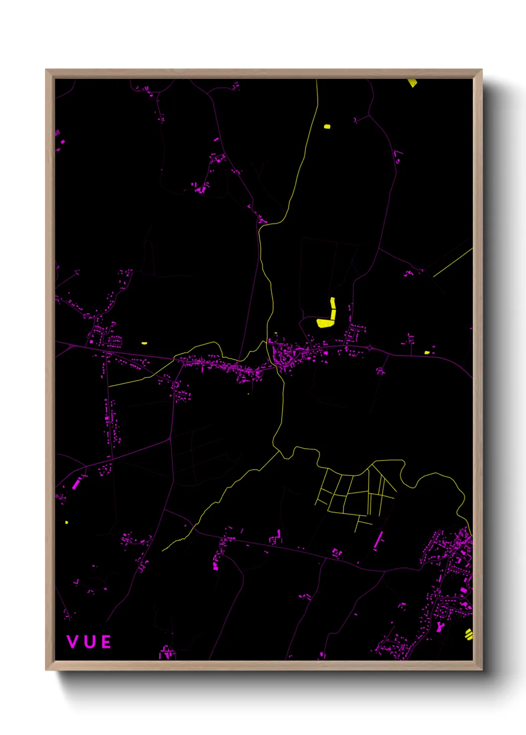 Une affiche de carte sur Vue