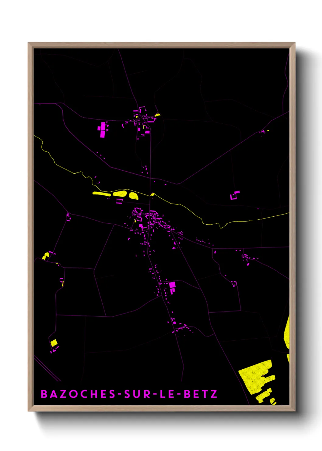 Un poster carteBazoches-sur-le-Betz