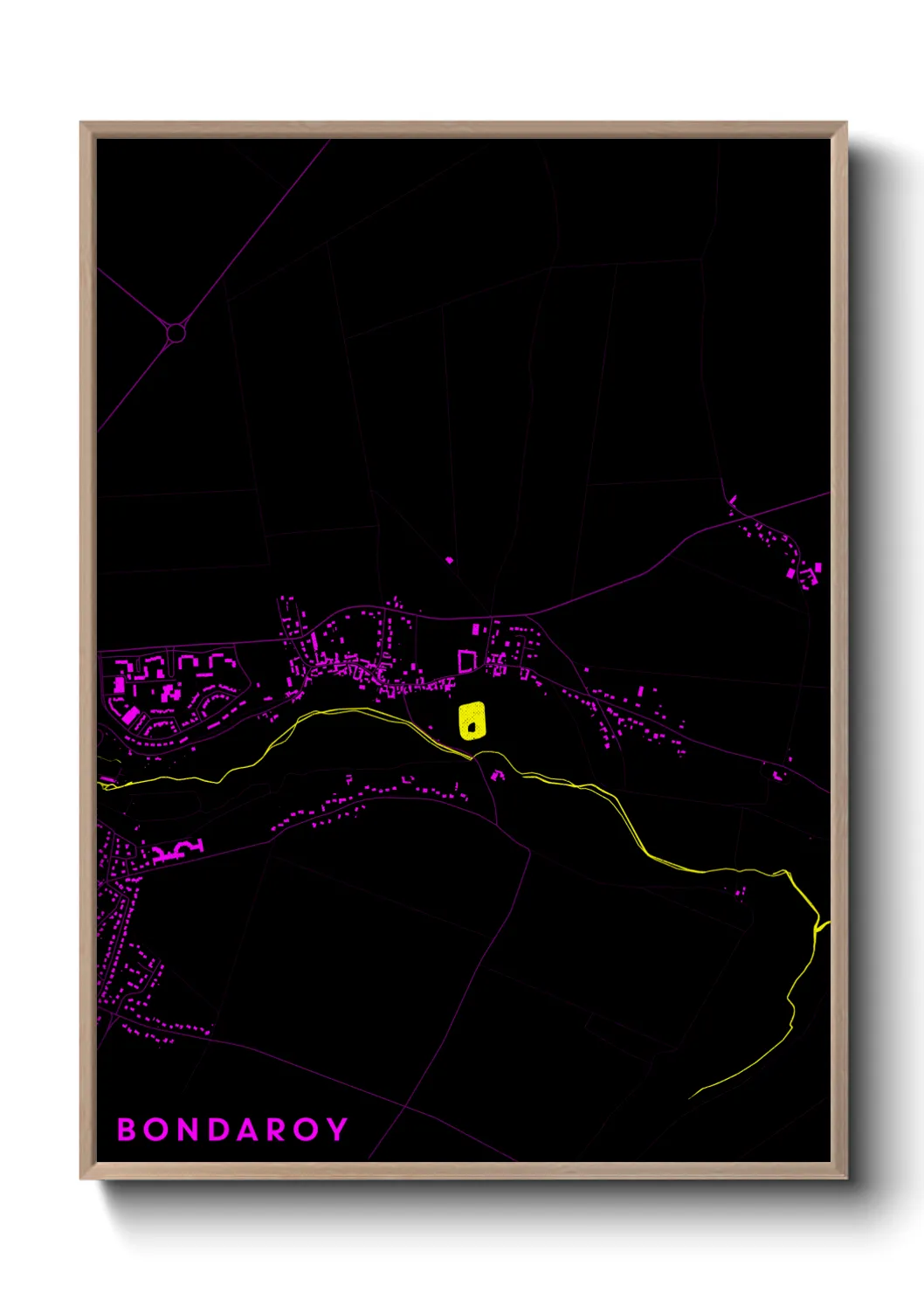 Une affiche de carte sur Bondaroy