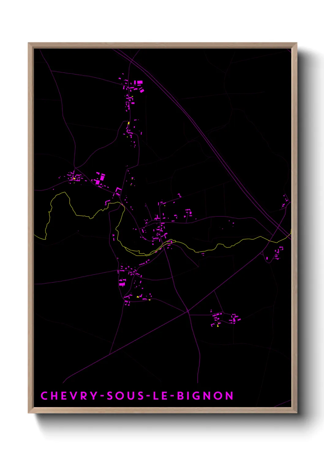 Un poster carteChevry-sous-le-Bignon