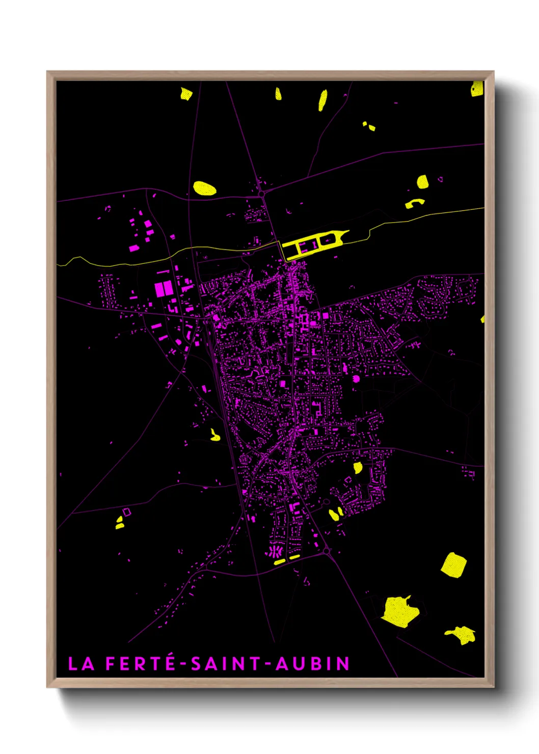 Un poster carteLa Ferté-Saint-Aubin