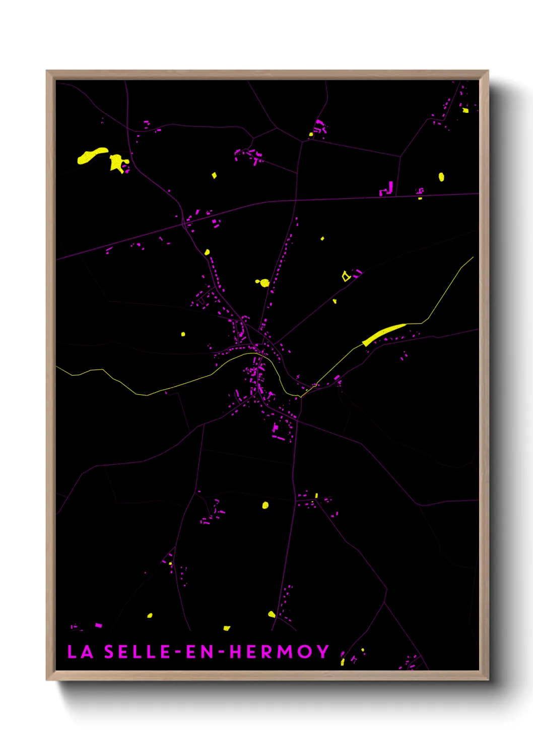 Un poster carteLa Selle-en-Hermoy