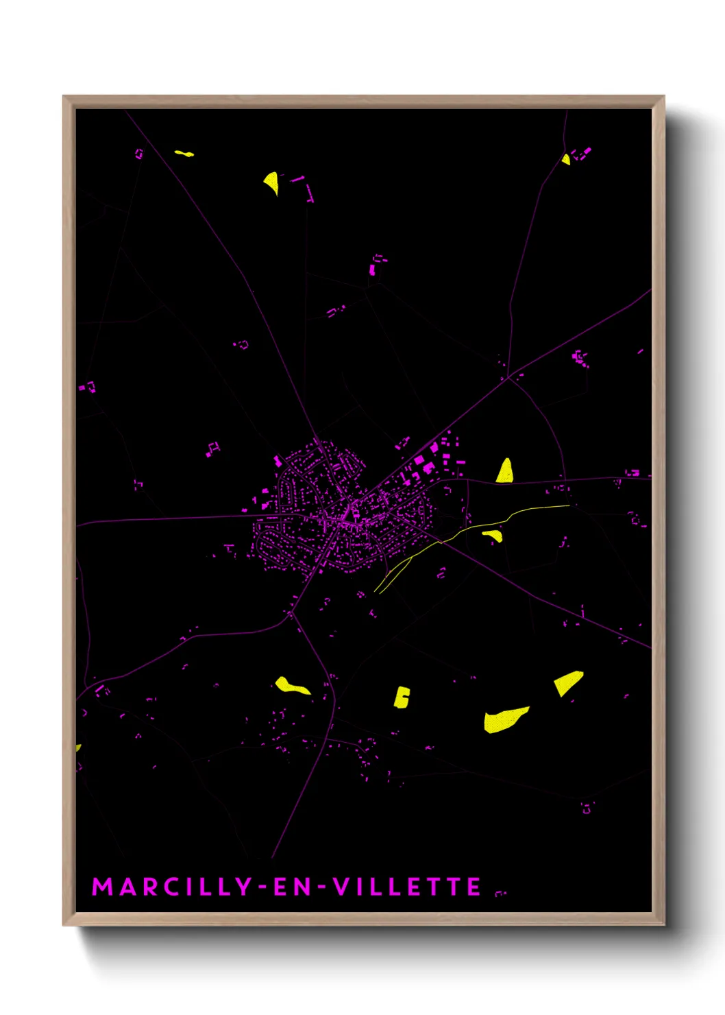 Un poster carteMarcilly-en-Villette