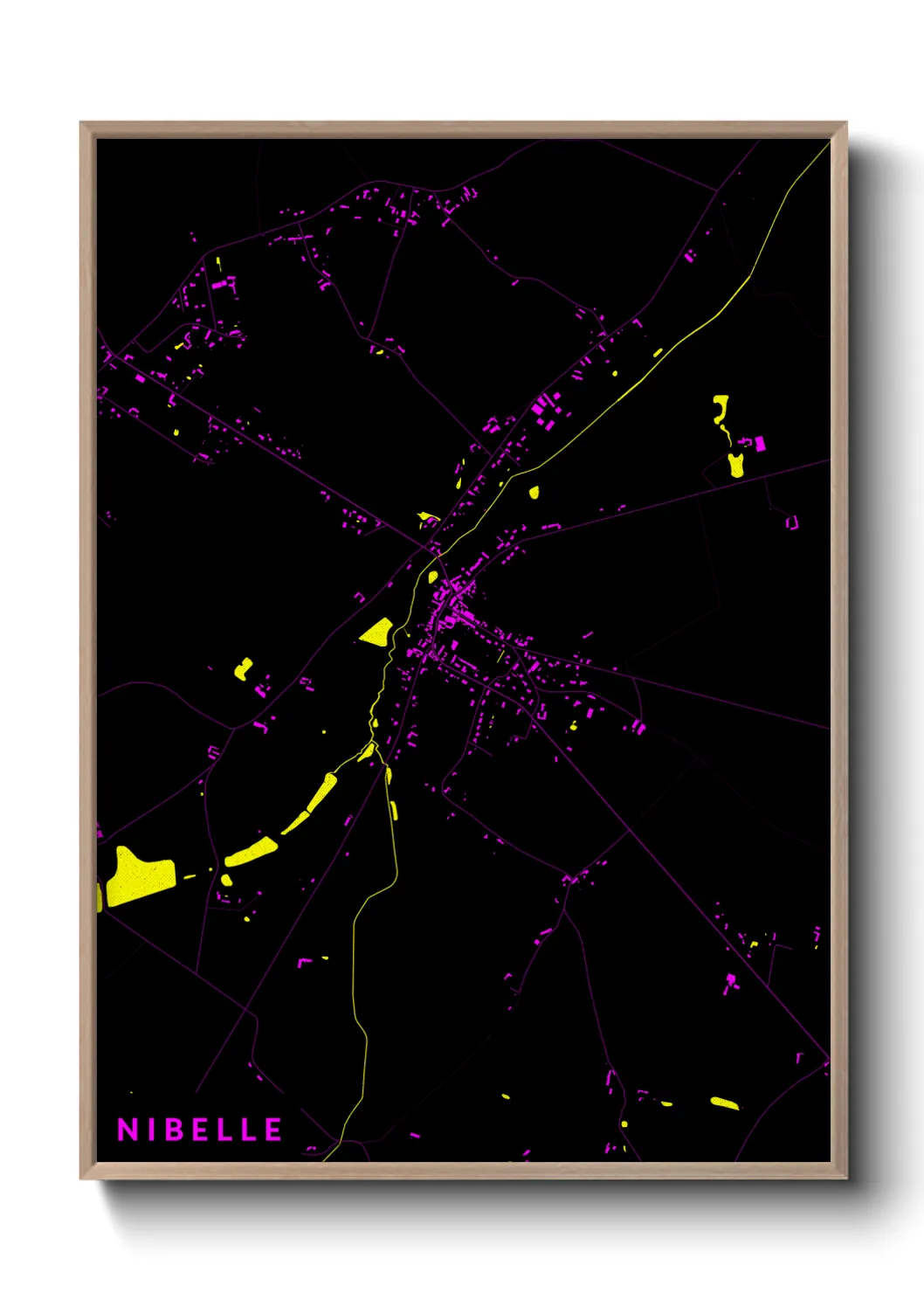 Une affiche de carte sur Nibelle