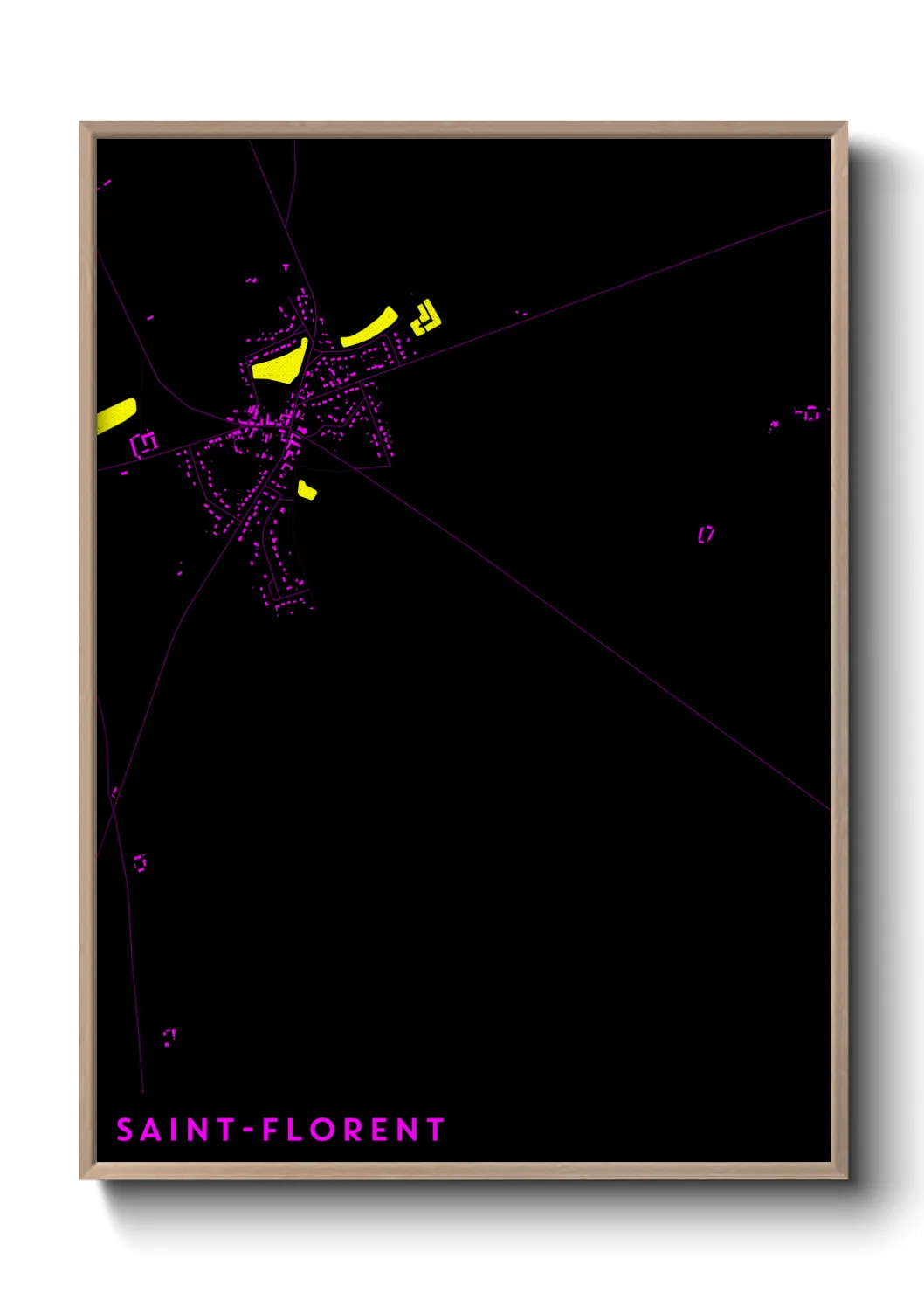 Un poster carteSaint-Florent