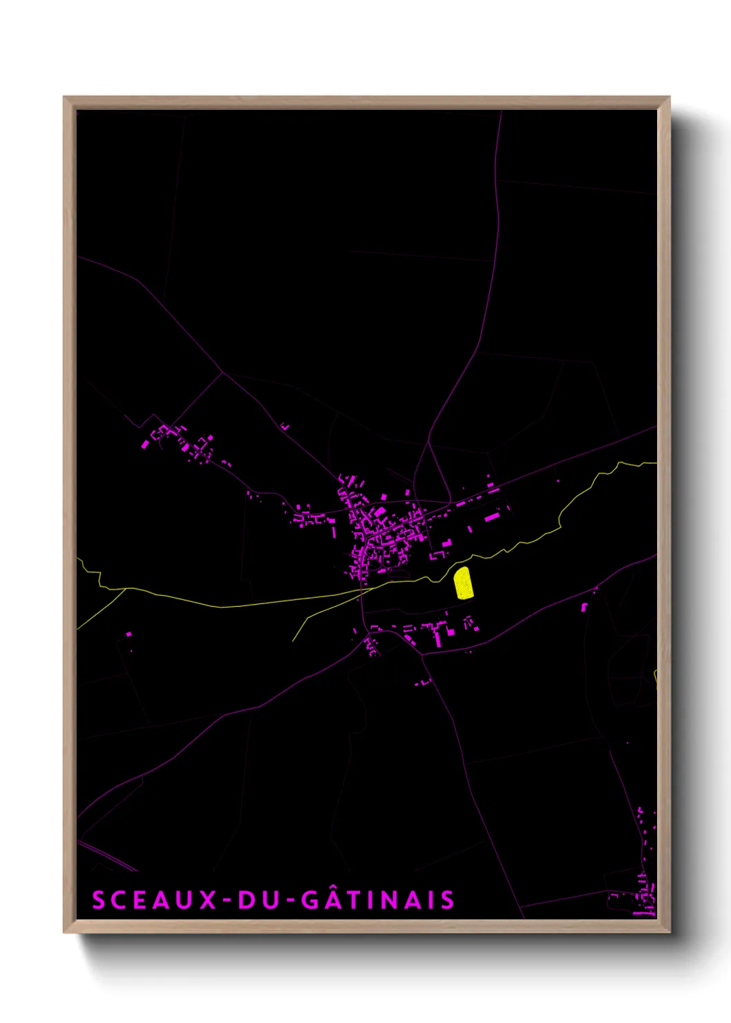 Un poster carteSceaux-du-Gâtinais