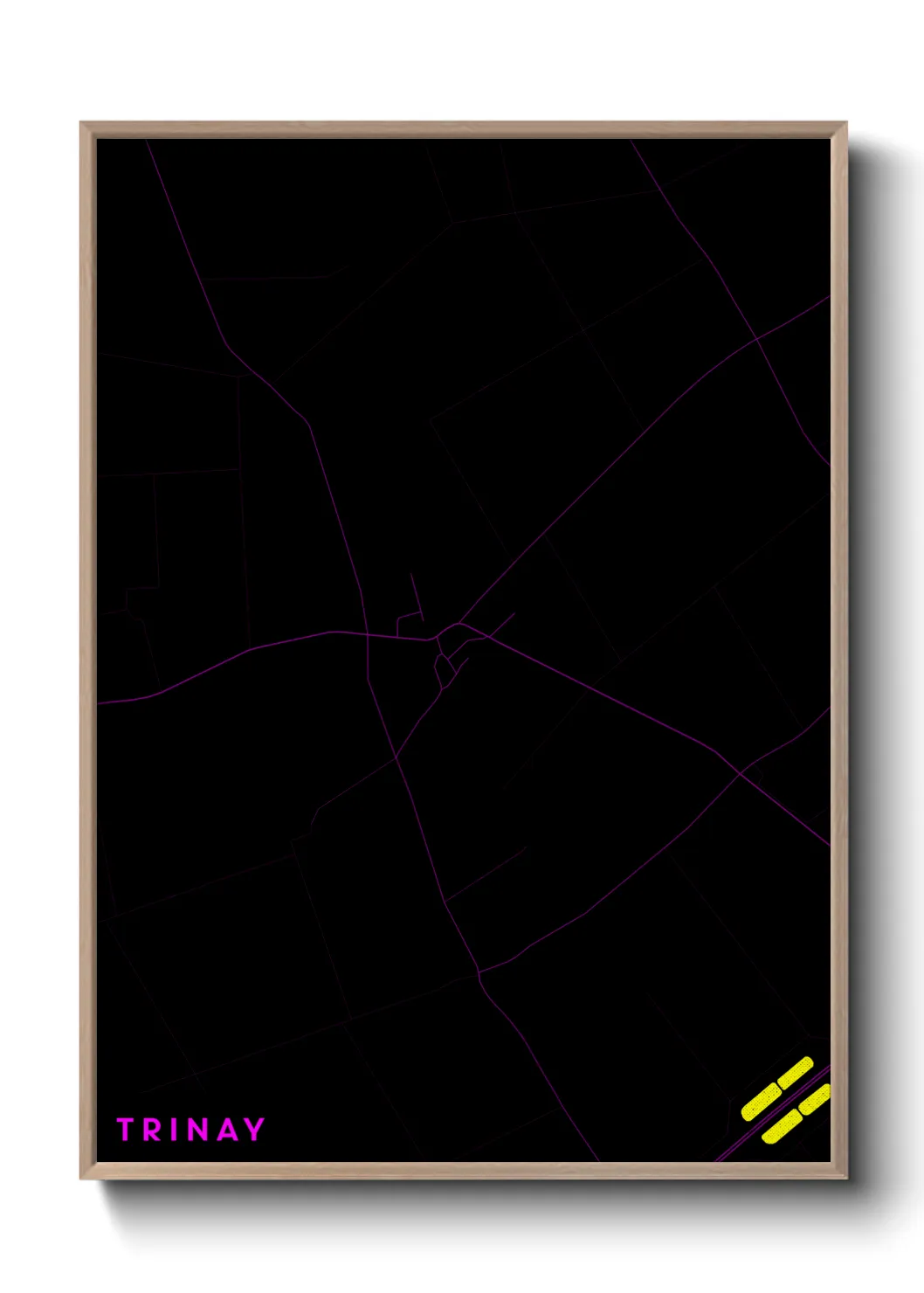 Une affiche de carte sur Trinay