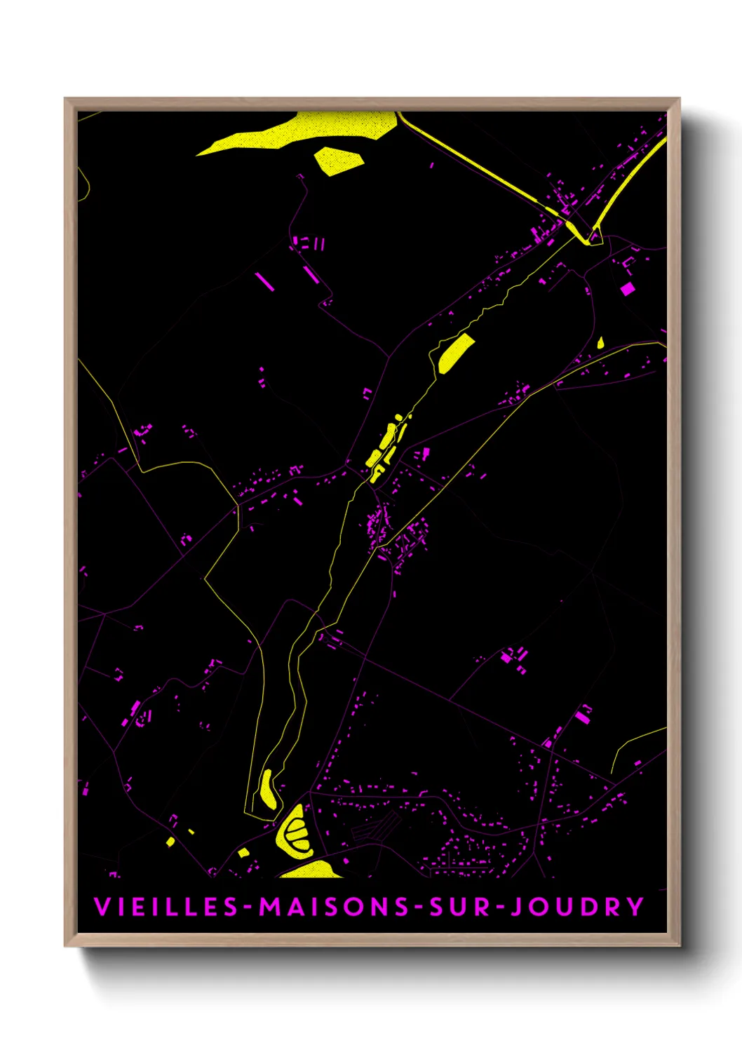 Une affiche de carte sur Vieilles-Maisons-sur-Joudry